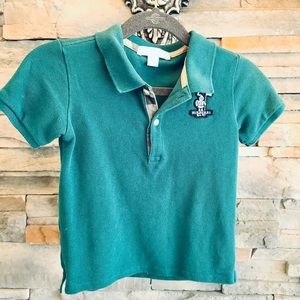 Burberry Children Green Polo 👕